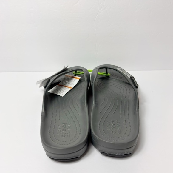 CROCS GREY CLASSIC ALL-TERRAIN FLIP COMFY SANDALS SIZE US 12 BRAND NEW WITH TAGS main image 8